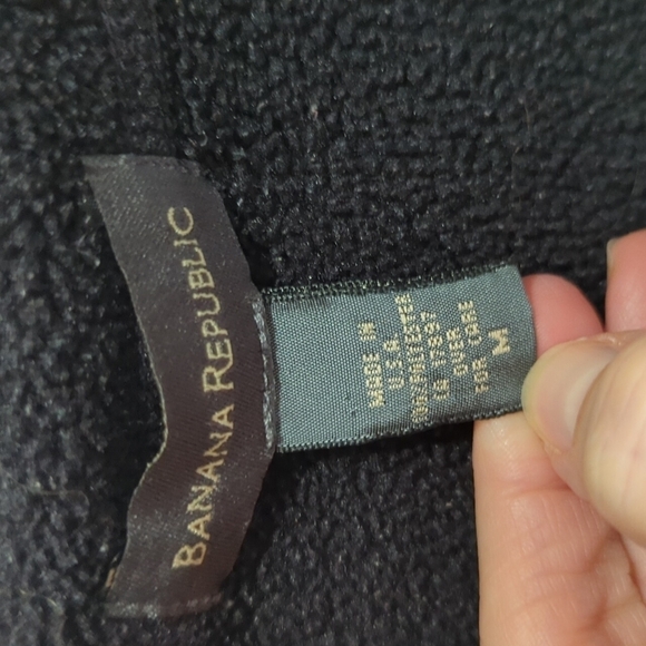 Banana Republic Women's Fleece Pullover Jacket w/Pockets Size Medium - Picture 2 of 5